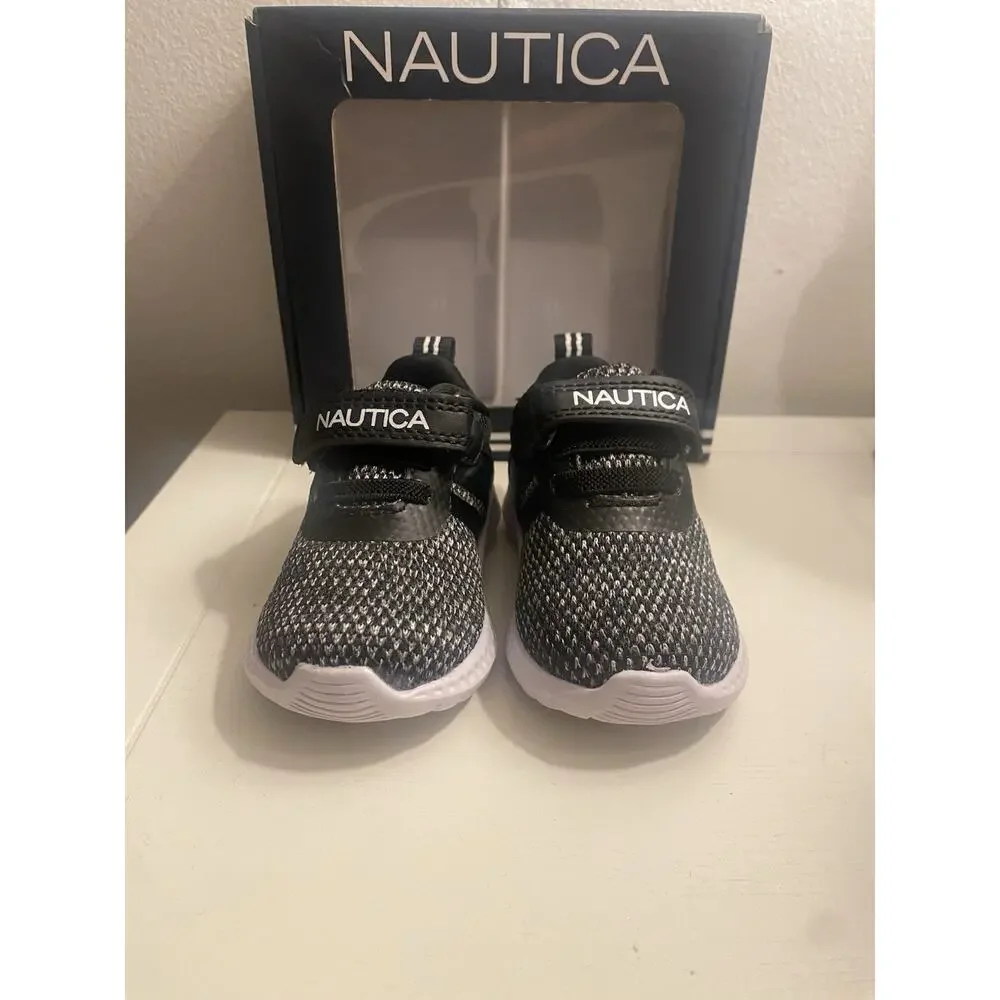 Nautica TNAUTICA T NAUTICA Tiny Towhee Athletic Mesh Sneakers Hook & Loop US 2 M